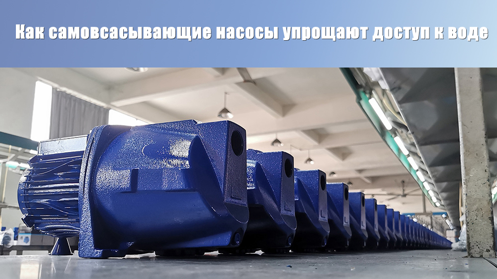 Как самовсасывающие насосы упрощают доступ к воде