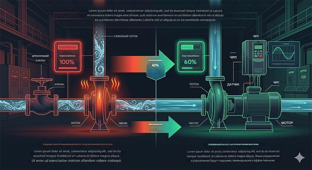 Экономия 40% электроэнергии насосов: руководство по ЧРП 2026 Экономия 40% электроэнергии насосов: руководство по ЧРП 2026