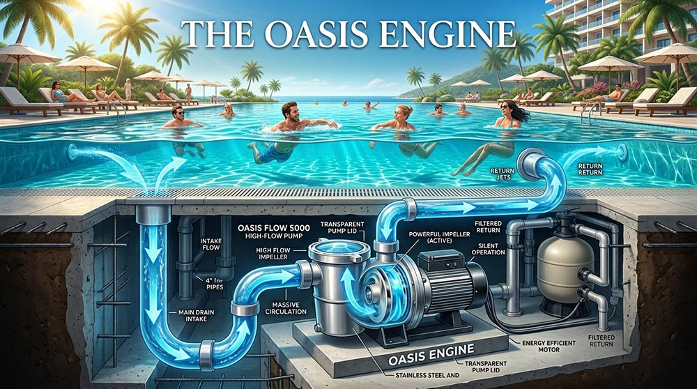 Двигатель вашего оазиса: высокопроизводительные насосы для бассейнов.
