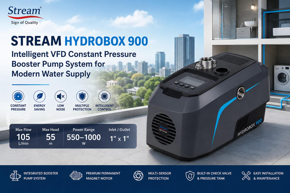 Stream Hydrobox 900: Умная частотная насосная система постоянного давления