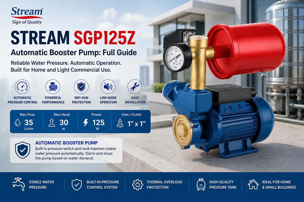 Stream SGP125Z: Полное руководство по автоматической насосной системе