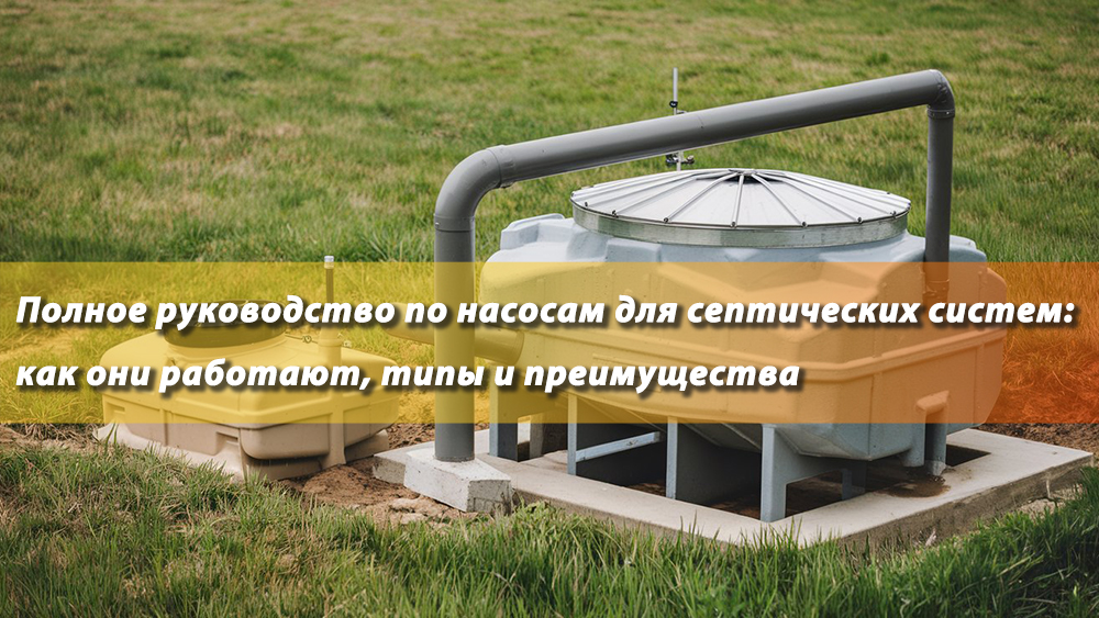 Насосы для септиков: устройство, виды и плюсы